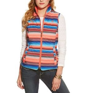 Ladies Ariat Serape Print Reversible Vest